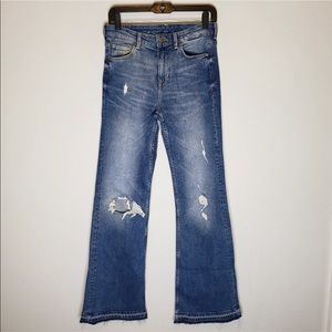 H&M Distressed Flare Jeans Size 29X32